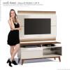 Rack com Painel Para TV Classic Mais 1G 1.4 Com LED Imcal Off White/Freijo