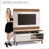 Rack com Painel Para TV Classic Mais 1G 1.4 Imcal Off White/Freijo