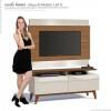 Rack com Painel Para TV Classic Mais 2G 1.4 Imcal Freijo/Off White