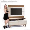 Rack com Painel Para TV Classic Mais 2G 1.4 Imcal Off White/Freijo