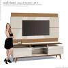Rack com Painel Para TV Classic Mais 2G 1.8 Imcal Off White/Freijo