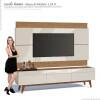 Rack com Painel Para TV Classic 3G 1.8 Imcal Off White/Freijo