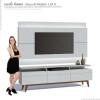 Rack com Painel Para TV Classic Mais 3G 1.8 Com LED Imcal Branco