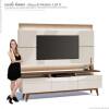 Rack com Painel Para TV Classic Mais 3G 1.8 Com LED Imcal Off White/Freijo