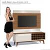 Rack com Painel Para TV Classic AD 1.4 Imcal Freijo/Off White