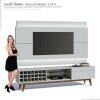 Rack com Painel Para TV Classic AD 1.8 Com LED Imcal Branco