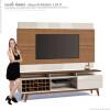 Rack com Painel Para TV Classic Mais AD 1.8 Imcal Freijo/Off White