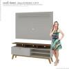 Rack Com Painel Para TV até 65 Arizona 1.6 Gelius Off White/Madeirado