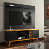 Rack com Painel Para TV 50 Polegadas 160cm Prism 1.6 Patrimar Preto/Cinamomo