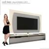 Rack com Painel TV 65 Polegadas Sublime 1.8 Gelius Cinza/Off White
