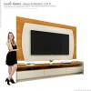 Rack com Painel TV 70 Polegadas Sublime 2.2 Com Led Gelius Off White/Naturale