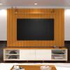 Rack Com Painel Ripado Brise TV 75 Polegadas 260cm Thor 2.6 EDN Cedro/Off White