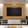 Rack Com Painel Ripado Brise TV 75 Polegadas 260cm Thor 2.6 EDN Freijo/Fendi