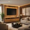 Rack Elegance 190cm + Painel Évora 180cm TV 75" Lukaliam Jequitiba