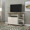 Rack Para TV 32 Polegadas Pequeno Lisboa Lukaliam Off White/Canela
