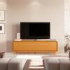 Rack Canto Arredondado 180cm Para TV 75¨ 4 Portas Liv 1.8 EDN Cedro