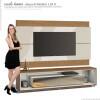 Rack Ópera Espelho com Painel Para TV Classic 2.2 Imcal Off White/Freijo