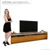 Rack Para Sala TV Até 75 Polegadas Sublime 1.8 Gelius Naturale/Off White