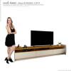 Rack Para Sala TV 75 Polegadas 220cm Sublime 2.2 GeliusOff White/Naturale