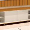 Rack Para TV Grande 260cm 75 Polegadas Thor 2.6 EDN Cedro/Off White