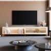 Rack Moderno Com LED 260cm Para TV 85¨ Vellaro 2.6 EDN Off White