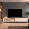 Rack Moderno Sala 218cm Para TV 85¨ Vigo 2.2 EDN Off White