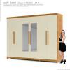 Guarda Roupa Casal Com Espelho 6 Portas 273cm x 240cm Absolut Gelius Madeirado/Off White