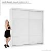 Guarda Roupa 100% MDF Ipanema Mirarack Branco