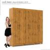 Guarda Roupa Casal 200cm 6 Portas 3 Gavetas Madri Gelius Madeirado