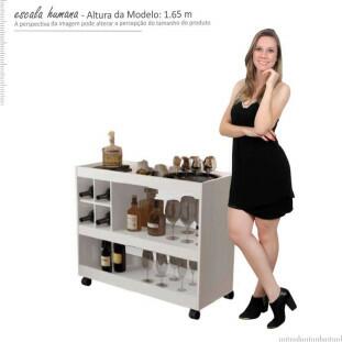 Aparador Bar para Sala de Estar 4050 JB Bechara Branco