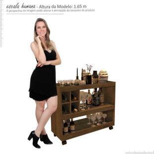 Aparador Bar para Sala de Estar 4050 JB Bechara Canela