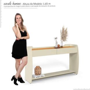 Aparador Sala Estar Sublime Gelius Off White/Naturale