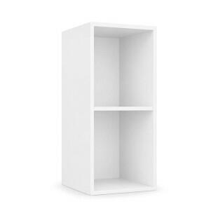 Módulo Armário Aéreo 30x68x34cm 1 Porta 100% MDF Cozinha Provence Robel Branco/Branco Matte