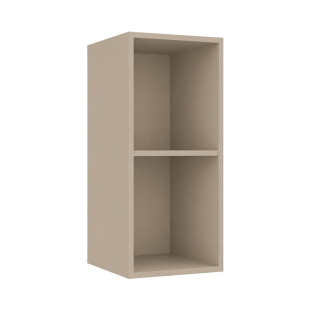 Módulo Armário Aéreo 35x68x34cm 1 Porta 100% MDF Cozinha Provence Robel Fendi/Off White Matte