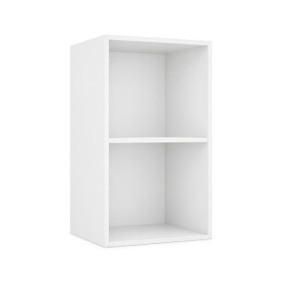 Módulo Armário Aéreo 40x68x34cm 1 Porta 100% MDF Cozinha Provence Robel Branco/Off White Matte