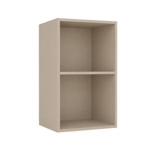 Módulo Armário Aéreo 40x68x34cm 1 Porta 100% MDF Cozinha Provence Robel Fendi/Off White Matte