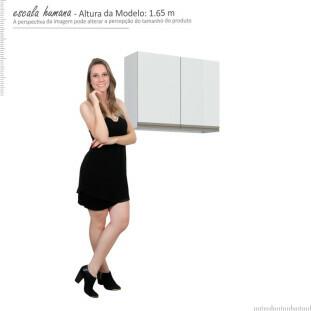 Armário Aéreo Lavanderia Aço Gaia 60 Cozimax Branco