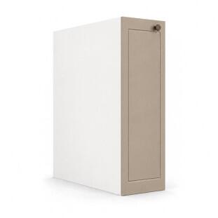 Módulo Balcão 20x68x56cm Com Porta Tempero 100% MDF Cozinha Provence Robel Branco/Fendi Matte