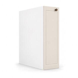Módulo Balcão 20x68x56cm Com Porta Tempero 100% MDF Cozinha Provence Robel Branco/Off White Matte