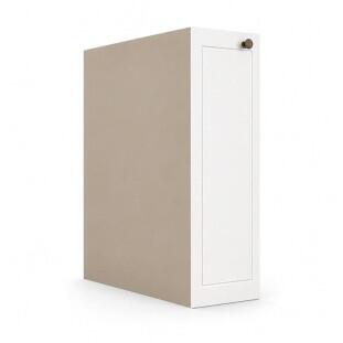 Módulo Balcão 20x68x56cm Com Porta Tempero 100% MDF Cozinha Provence Robel Fendi/Branco Matte