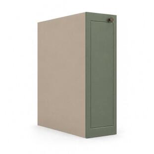 Módulo Balcão 20x68x56cm Com Porta Tempero 100% MDF Cozinha Provence Robel Fendi/Salvia Matte