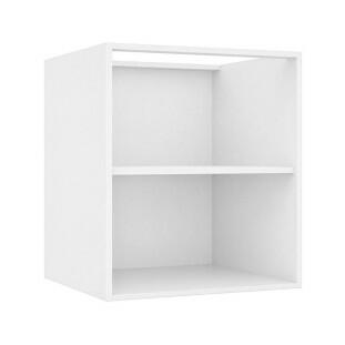 Módulo Balcão 60x68x56cm 2 Portas 100% MDF Cozinha Provence Robel Branco/Salvia Matte