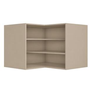 Módulo Balcão Canto L 96x94,5 x 68x56cm 100% MDF Cozinha Provence Robel Fendi/Branco Matte