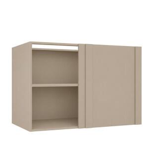 Módulo Balcão Canto Reto 100x68x56cm Direito/Esquerdo 100% MDF Cozinha Provence Robel Fendi/Fendi Matte