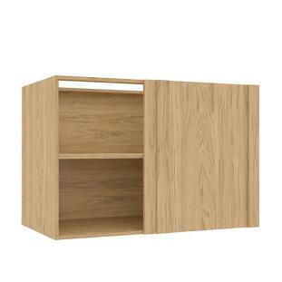 Módulo Balcão Canto Reto 100x68x56cm Direito/Esquerdo 100% MDF Cozinha Provence Robel Hanover/Salvia Matte