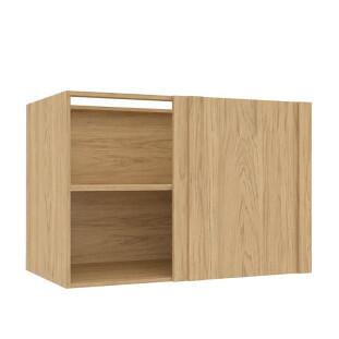 Módulo Balcão Canto Reto 100x68x56cm Direito/Esquerdo 100% MDF Cozinha Provence Robel Hanover/Branco Matte