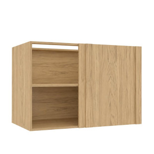 Módulo Balcão Canto Reto 100x68x56cm Direito/Esquerdo 100% MDF Cozinha Provence Robel Hanover/Off White Matte