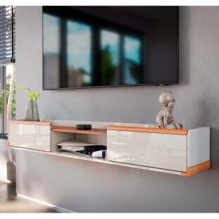 Rack Aparador Bancada Barbearia Suspenso 186cm Atlas Lukaliam Off White