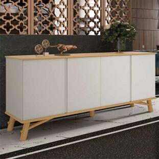 Buffet Sala Jantar 190cm 4 Portas Norman EDN Fendi/Freijo