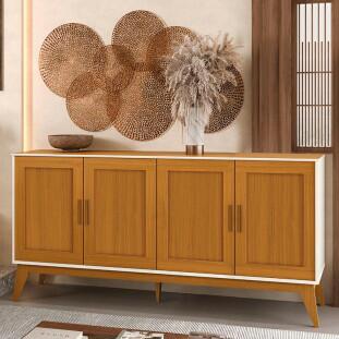 Buffet Sala Jantar 172cm Vintage Provençal 4 Portas Sierra 1.7 EDN Cedro/Off White